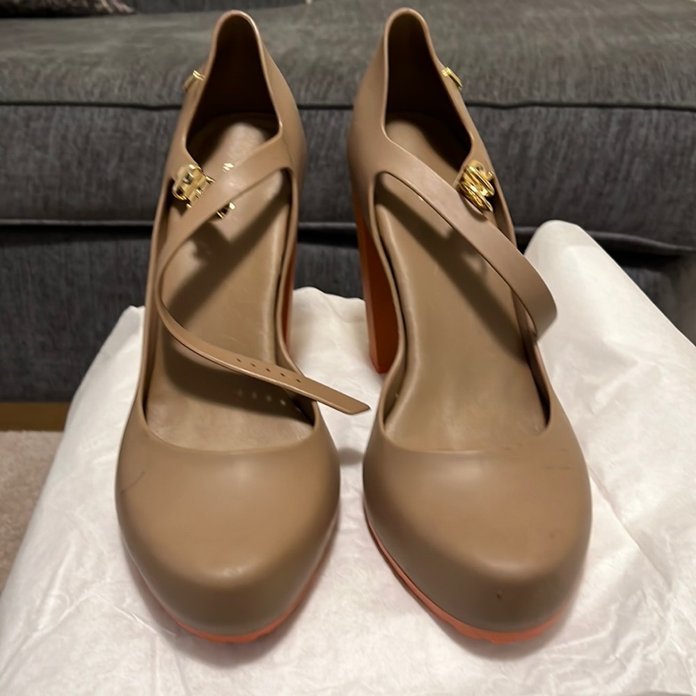 Melissa Rubber Chunky Heel Sandal